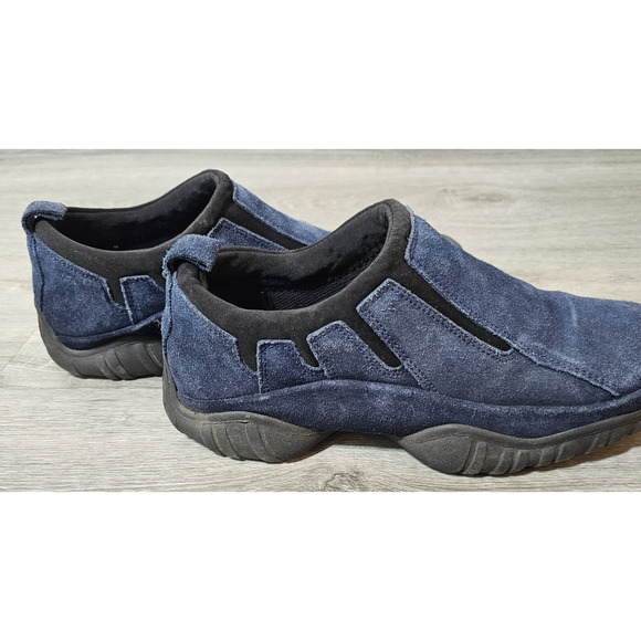 Mootsies Tootsies Women's Maxim Navy Leather Suede Slip On Loafers Size 9 M - Picture 3 of 8